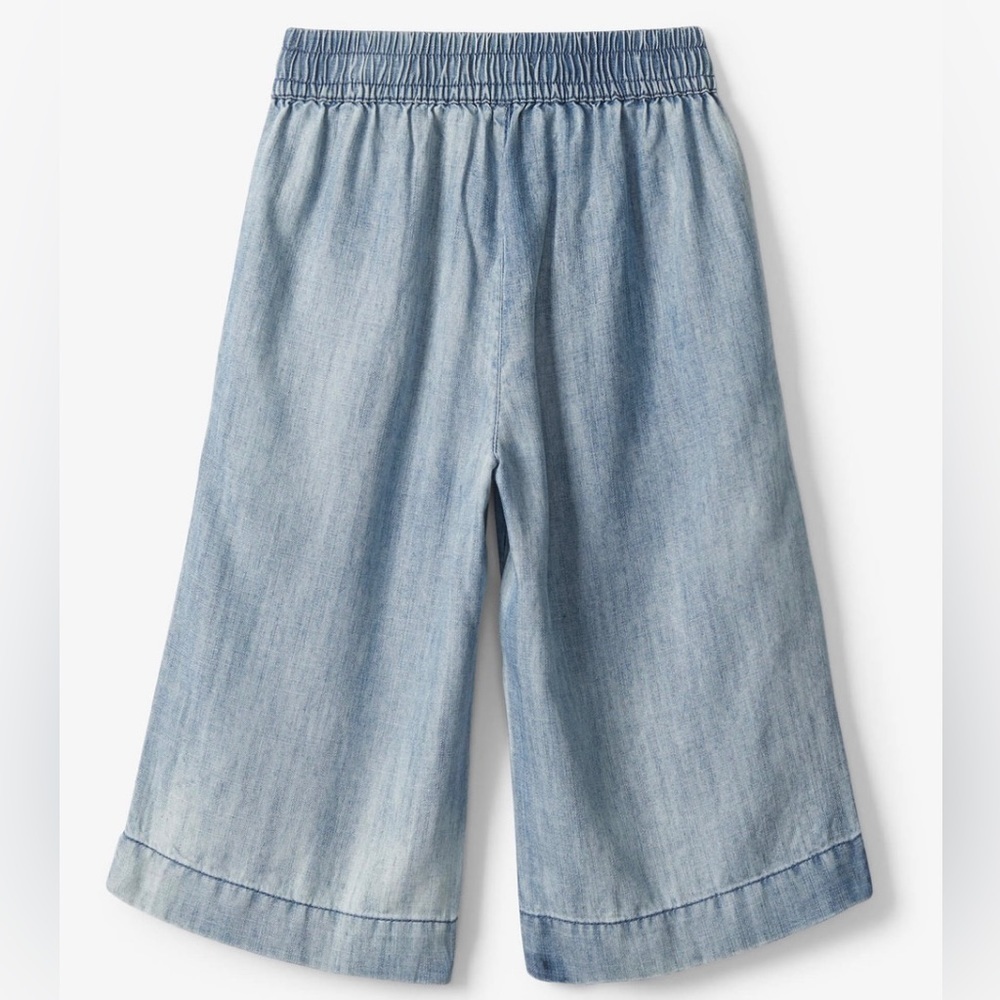 NWT Hatley Blue Wash Culottes Pants - Picture 2 of 4